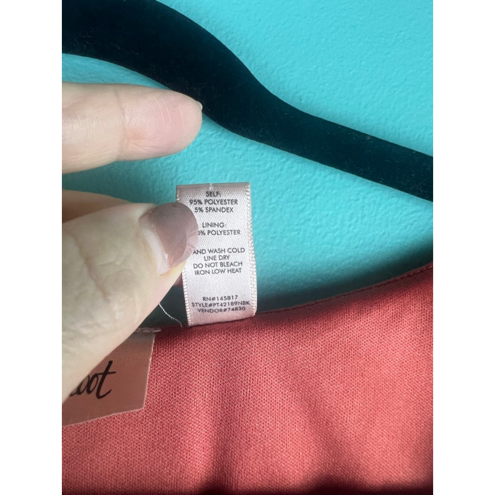 Women's Willow-root Rust Ruched V-Neck Tank Top S - Picture 3 of 4